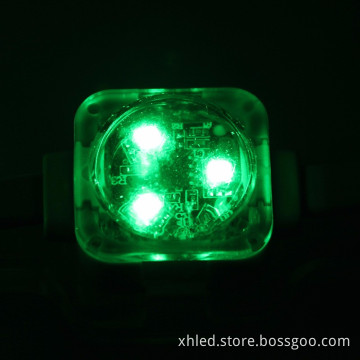 GREEN Waterproof IP670.75W CE RoHS DMX512 SMD3535 DC12V 25mm LED Pixel Light